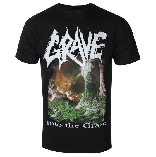 Grave Into The Grave Band T-Shirt – Unisex Short Sleeve Cotton Tee